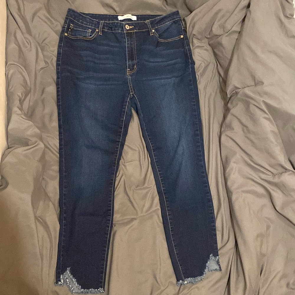 KanCan mid rise ankle skinny jeans